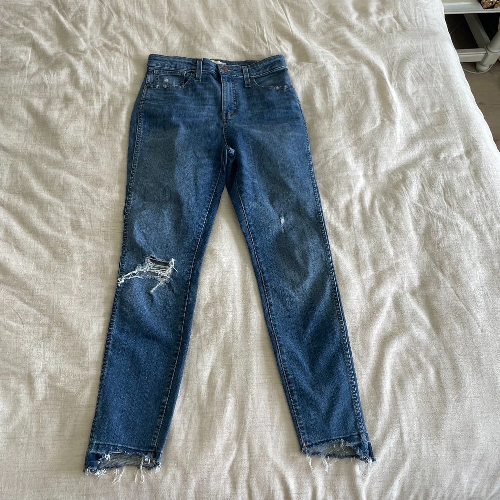 Madewell Curvy High Rise Skinny Distressed
